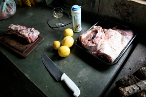 The beauty that was the beginning of our asado on Sunday.