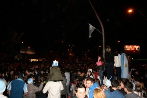 Flash mob In Cordoba after the win over Holland